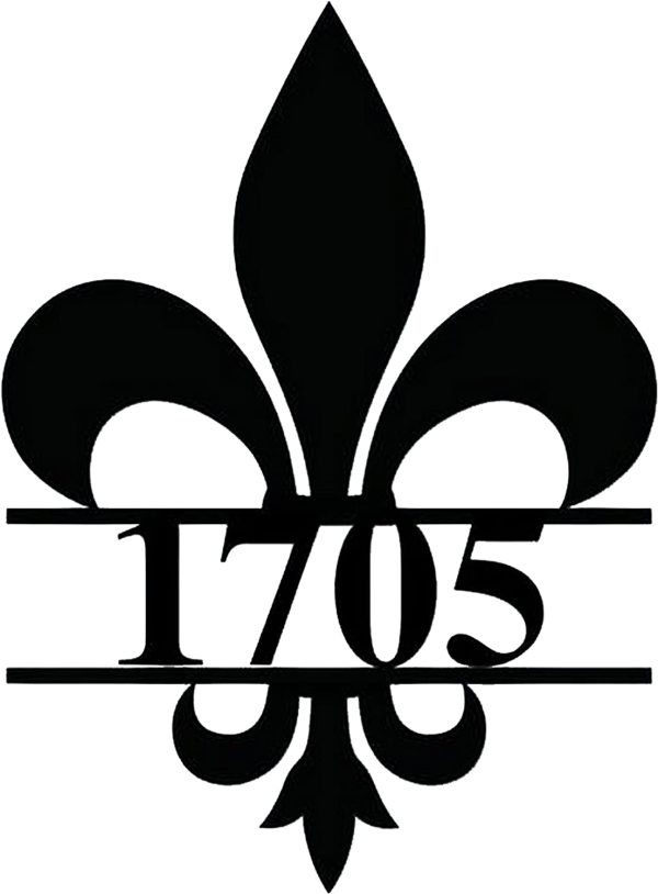 Personalized Fleur De Lis House Number Sign Front Door Porch Home Decor Housewarming Gift