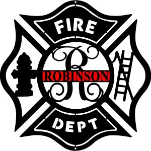 Fire fighters Personalized Metal Name Signs Fire Department Decor Appreciation Firefighter Gifts 1