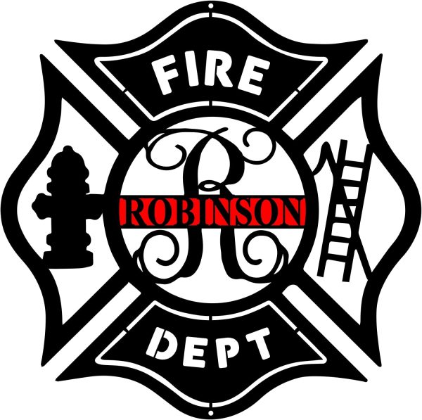Fire fighters Personalized Metal Name Signs Fire Department Decor Appreciation Firefighter Gifts