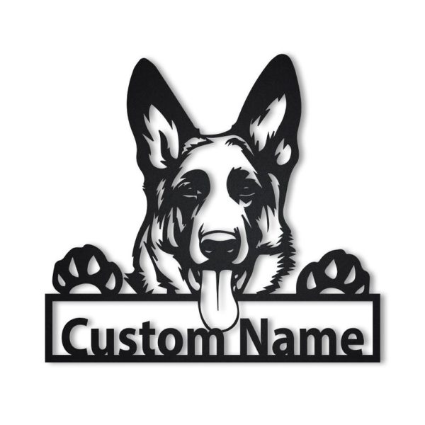 German Shepherd Dog Personalized Metal Sign Art Animal Funny | Father’s Day Gift | Pet Gift