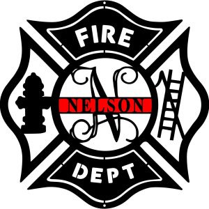 Firefighter Personalized Metal Name Signs Fire Department Decor Appreciation Firefighter Gifts 2
