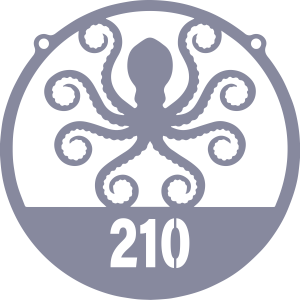 Personalized Octopus Kraken Address Sign Custom Gigantic Octopus House Number Nautical Theme Address Plaque