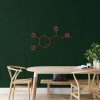 Adrenaline Molecule Metal Wall Art Laser Cut Metal Sign Science Art Chemistry Art Decor for Room 3