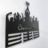 Champion Medal Holder Display Wall Rack Frame With 12 Hooks For Gymnastics 3