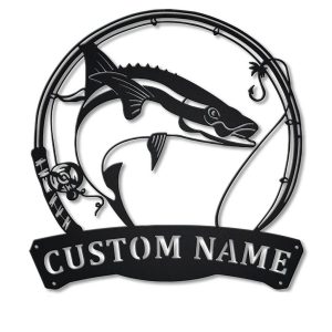 Cobia Fishing Custom Metal Sign Fish Decor