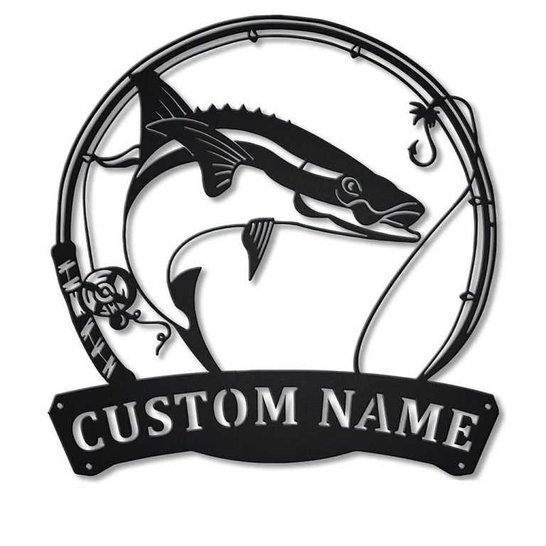 Cobia Fishing Custom Metal Sign Fish Decor - Custom Laser Cut Metal Art ...