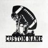 Custom American Football Player Metal Sign Wall Art Rugby Signs Decor Home 1