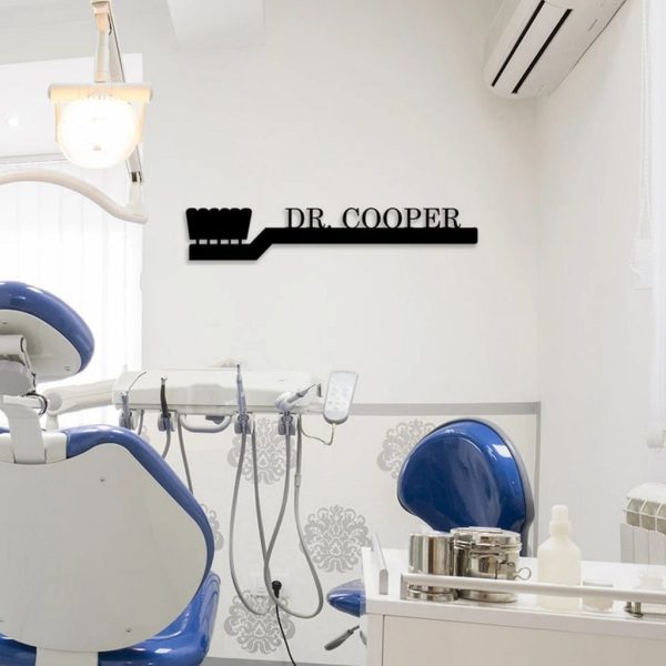 Custom Dentist Metal Sign Wall Decor for Dental Office Gifts for Doctor