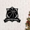 Custom Metal Basketball Sign Wall Art Decor Home Gift for Player 1 1