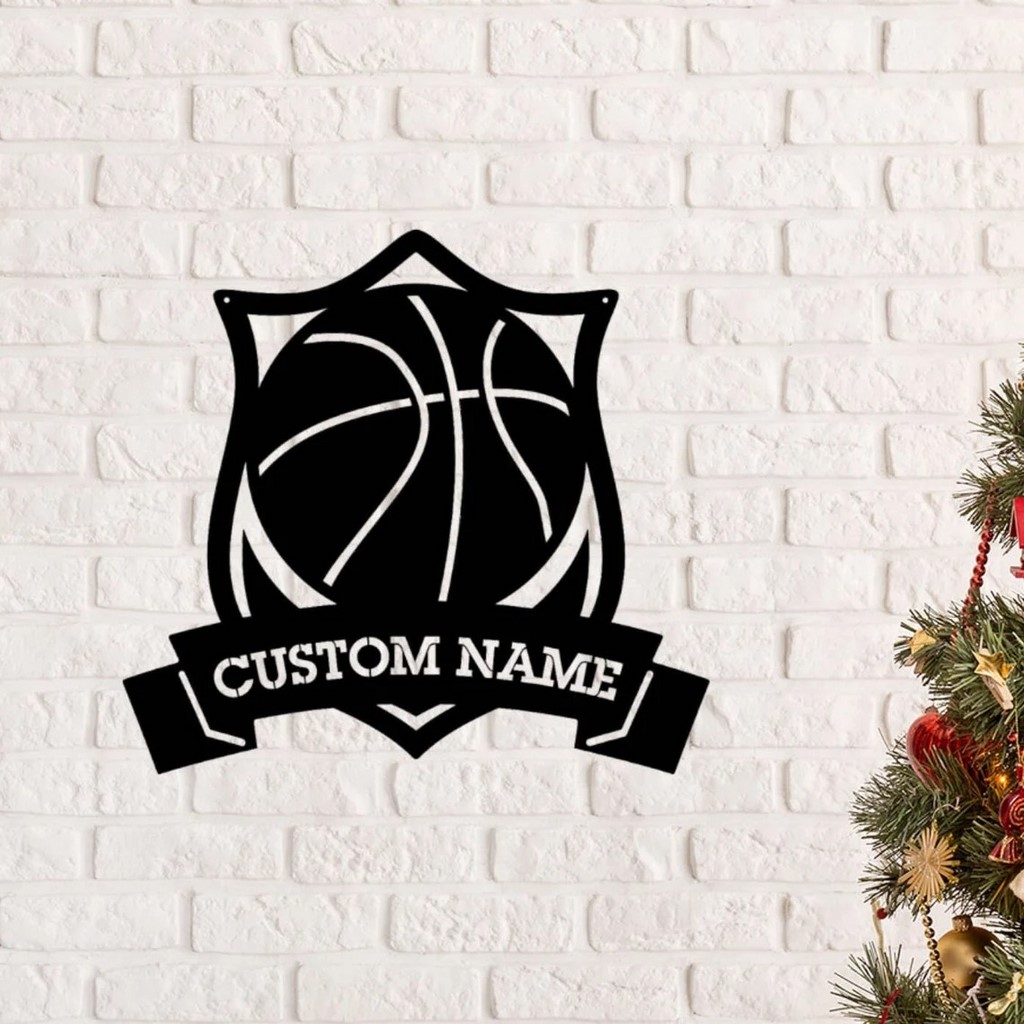 Custom Basketball Player Metal Wall Art Personalized Sports Sign Home Decor Birthday Christmas Gift