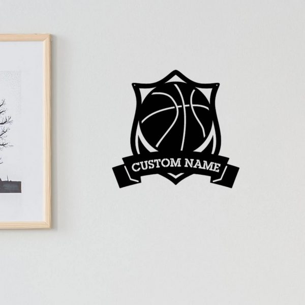 Custom Basketball Player Metal Wall Art Personalized Sports Sign Home Decor Birthday Christmas Gift