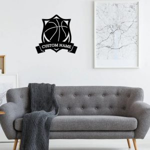 Custom Metal Basketball Sign Wall Art Decor Home Gift for Player 3 1