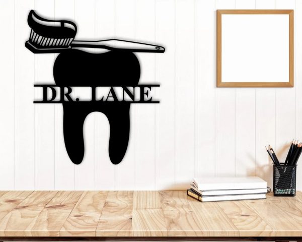 Custom Name Dentist Sign Dental Office Wall Decor Dental Hygienist Gift Idea