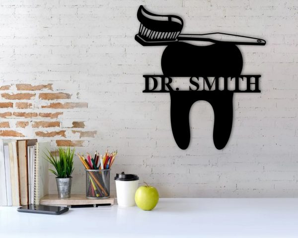 Custom Name Dentist Sign Dental Office Wall Decor Dental Hygienist Gift Idea