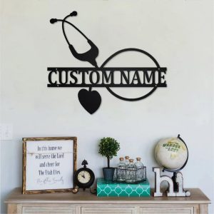 Custom Nurse Name Sign Wall Decor Room Gifts For Nursing Graduates 3