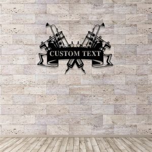Custom Tattoo Machine Sign Personalized Metal Signs Decor for Tattoo Shop 3