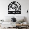 Custom US Eagle Football Metal Sign Wall Art Custom Name Football Player signs Decor Room 3