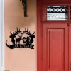 Deer Family Personalized Metal Wall Art Custom Family Name sign Decor Home 2