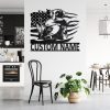 Duck Hunting Metal Wall Art Hunting Dog Personalized Hunter Name Sign 3