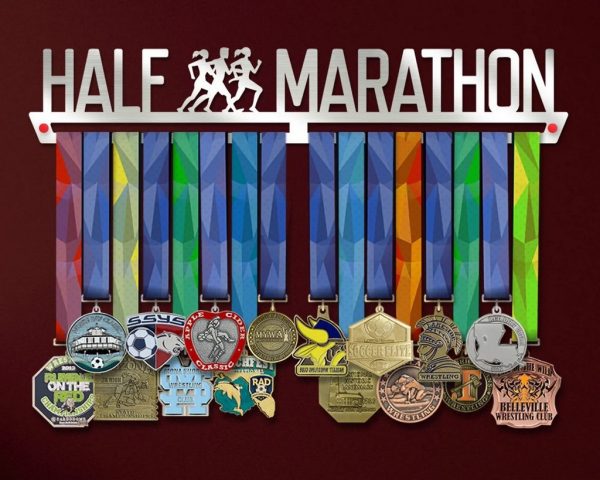 Half Marathon Medal Hanger Display Wall Rack Frame Gifts for Runner