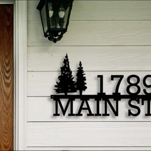 Home Address Sign | Custom Image Metal Address Sign | Personalized Metal Address Sign