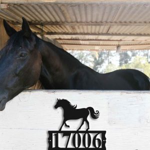 Horse Address Sign Custom House Number Signs Home Decor Gift for Horse Lover 3