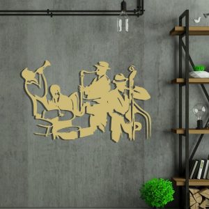 Jazz Group Metal Sign Laser Cut Metal Signs Mancave Decor Gift for Jazz Lover 3