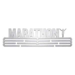 Marathon Medal Hanger Display Wall Rack Frame With 12 Hooks Gift for Marathon Lover 2