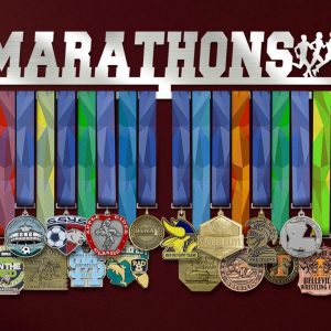 Marathons Medal Hanger Display Wall Rack Frame for Runner Athlete 1