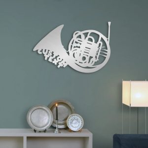 Music Theme Personalized French Horn Metal Sign Wall Decor Home Gift for Music Lover 3