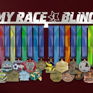 My Race Bling Running Medal Hanger Display Wall Rack Frame for Man Runner
