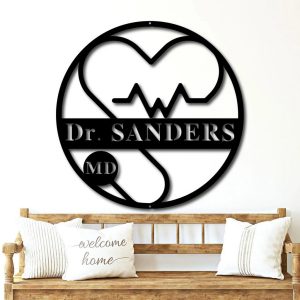 Nurse Office Decor Personalized Metal Signs  RN LPN CNA Gifts