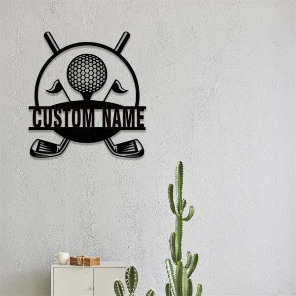 Personalized 19th Hole Golf Metal Sign Custom Golfer Name Sign Decor Home