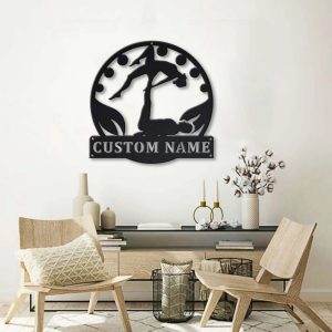 Personalized Acroyoga Metal Sign Yoga Studio Decoration Gift for Acroyoga Lover 4