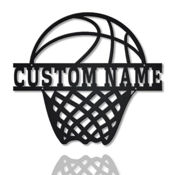 Personalized Basketball Metal Sign Wall Decor Home Birthday Gift for Player