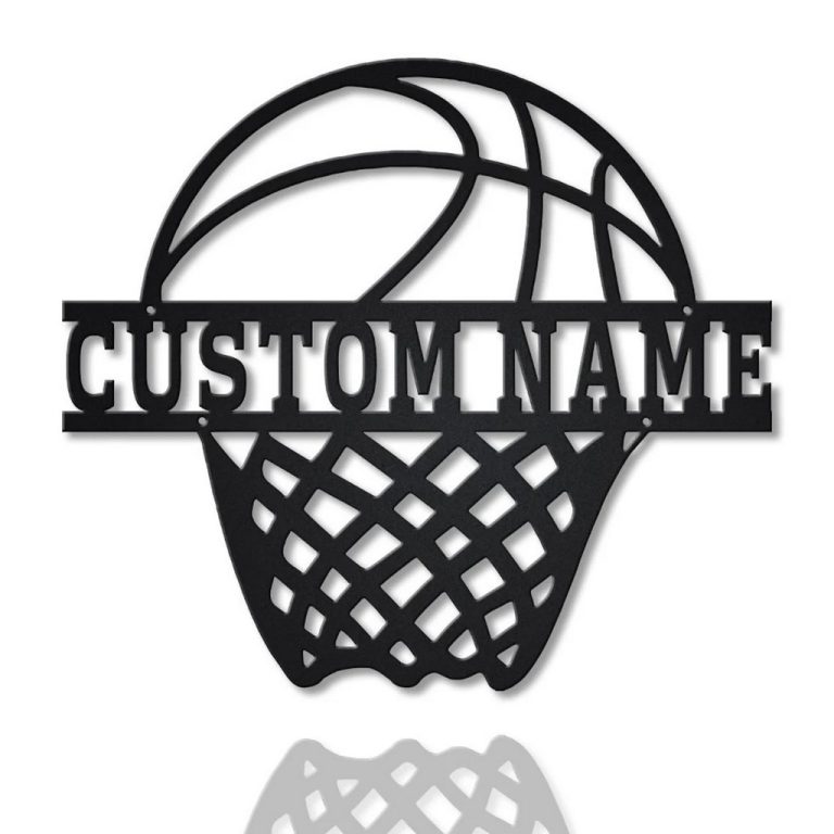 Personalized Basketball Metal Sign Wall Decor Home Birthday Gift for