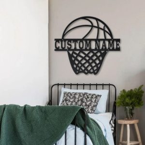 Personalized Basketball Metal Sign Wall Decor Home Birthday Gift for Player 2