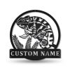 Personalized Chameleon Metal Sign Art Home Decor Gift for Animal Lover 1 1