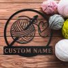 Personalized Crochet Metal Sign Craft Room Decor Gift for Sewers 2