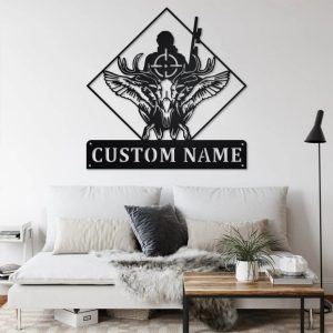 Personalized Deer Duck Hunting Metal Wall Art Hunter Signs Decor Home 2
