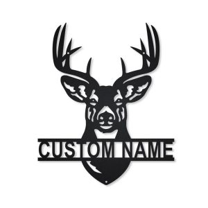 Personalized Deer Hunting Metal Sign Art Home Decor Gift for Hunter 1