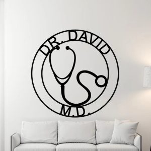 Personalized Doctor Metal Signs Wall Decor for Office Custom Nurse Sign 1