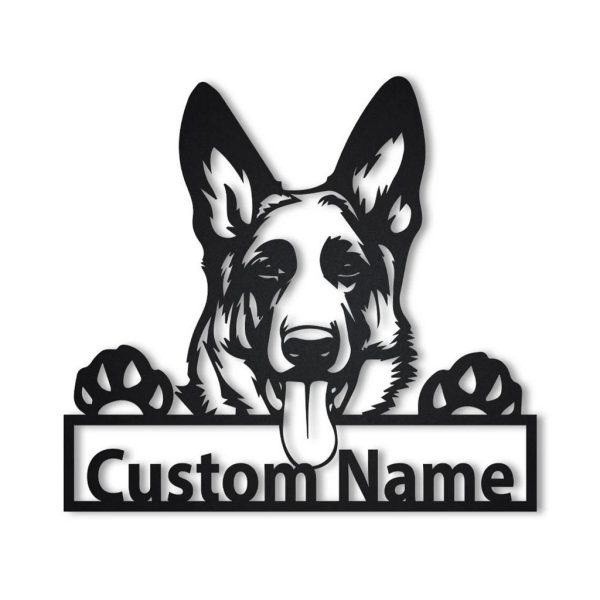 Personalized German Shepherd Metal Sign Art Home Decor Gift for Dog Lover