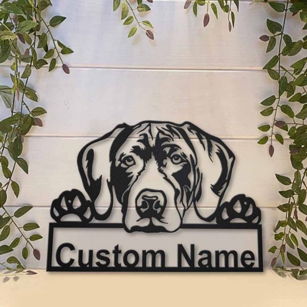 Personalized German Shorthaired Pointer Dog Sign Art Home Decor Gift for Pet Lover