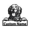 Personalized Golden Retriever Metal Sign Art Home Decor Gift for Dog Lover 1