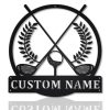Personalized Golf Ball Metal sign Custom Name Golf Player Signs Gift for Golfer 1