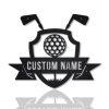 Personalized Golf Logo Metal Sign Custom Name Golfer Sign Decor Home 1