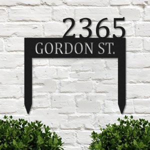 Personalized House Numbers Address Garden Stake Sign Address Plaque Lawn Decor