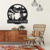 Personalized Hunting Mountain Lake Metal Sign Art Metal 2