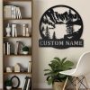 Personalized Hunting Mountain Lake Metal Sign Art Metal 4